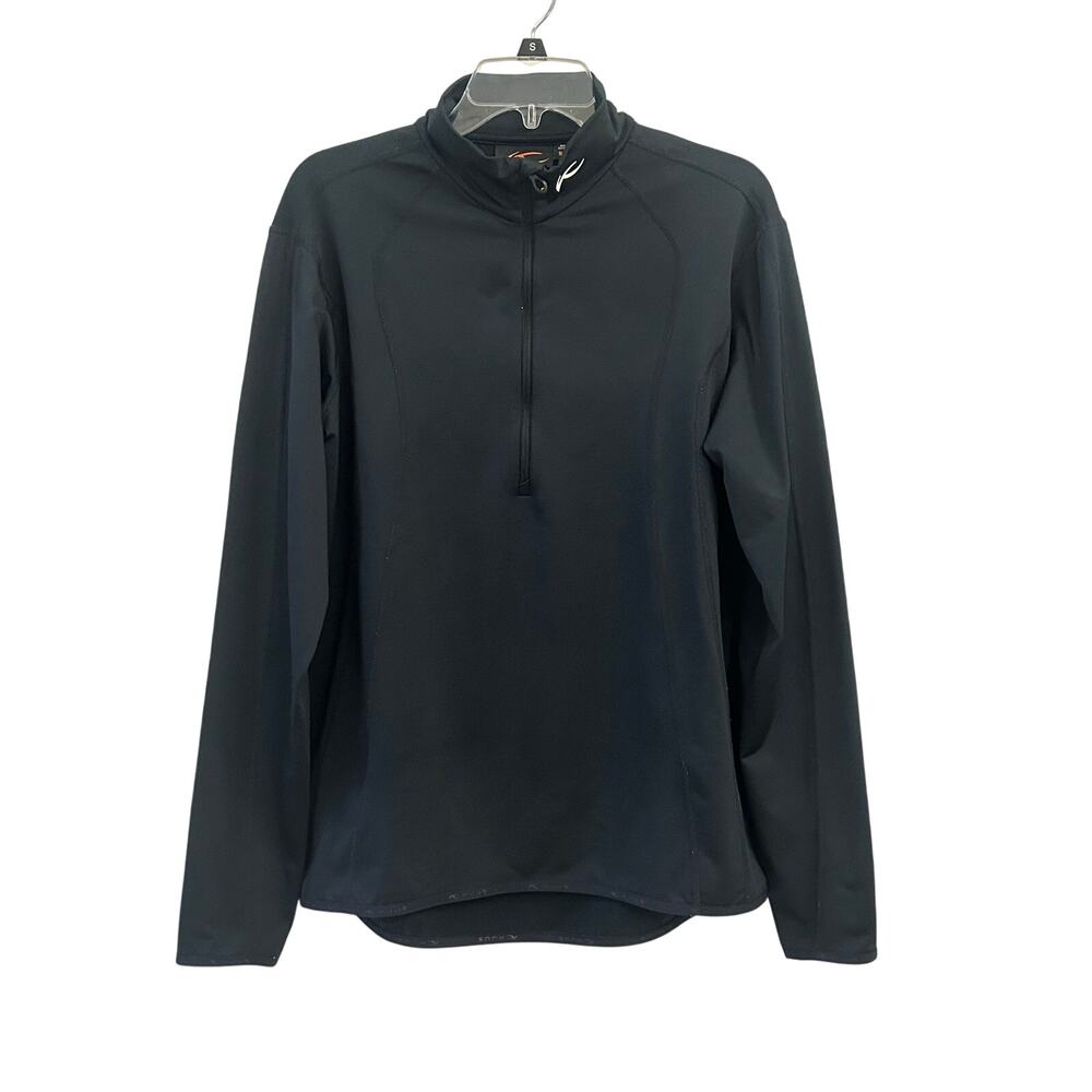 KJUS Men’s Black Performance Quarter Zip Pullover Size 54 XL Stretch Golf Ski
